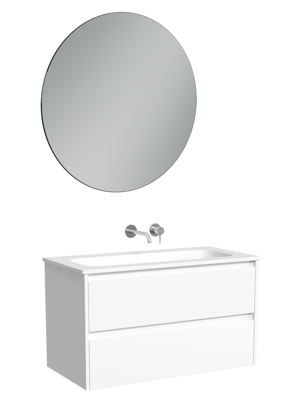 Мебель для ванной комнаты Sancos Libra 90 подвесная, белый, раковина СN7019wx
