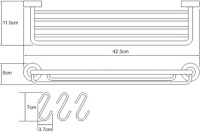Полка Wasserkraft Donau K-9415 с крючками