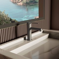 Смеситель для раковины Vincea Rim VBF-2RM1GM вороненая сталь Смеситель для раковины Vincea Rim VBF-2RM1GM вороненая сталь