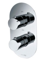 Термостатический смеситель встраиваемый Wasserkraft Berkel 4844 Thermo С ВНУТРЕННЕЙ ЧАСТЬЮ, для ванны с душем