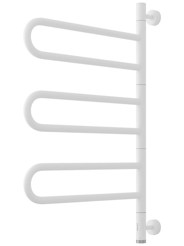 Полотенцесушитель электрический Сунержа Парео 4.0 30-0823-0773 75x50 см, скрытое подключение, матовый белый, E-образный