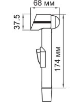 Смеситель для раковины Wasserkraft Main 4108 с гигиеническим душем