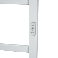 Полотенцесушитель электрический Bauedge Hotel Shelf R с полкой, 50х80, белый полуматовый