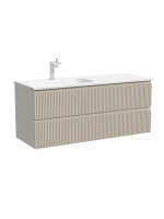 Тумба с раковиной Sancos Snob R 120 L подвесная, beige soft