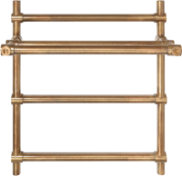 Полотенцесушитель водяной Secado Флоренция 3 65x55 см, бронза, лесенка, латунь, с полкой