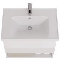 Тумба с раковиной Dreja Perfecto 70 подвесная, белый глянец