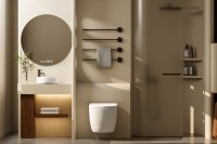 Унитаз подвесной Abber Bequem AC1100TMW безободковый, с микролифтом, матовый белый