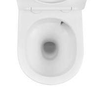 Унитаз подвесной Abber Bequem AC1100TMW безободковый, с микролифтом, матовый белый