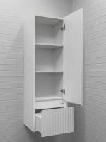 Шкаф-пенал для ванной Comforty Марсель 40 матовый белый Шкаф-пенал для ванной Comforty Марсель 40 матовый белый