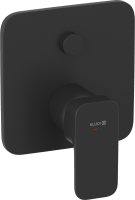 Встраиваемый смеситель для душа и ванны Kludi Renon 427593975 черный матовый