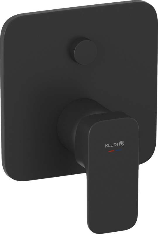 Встраиваемый смеситель для душа и ванны Kludi Renon 427593975 черный матовый