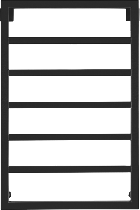 Полотенцесушитель электрический Secado Парма 4603777443177 85x55 см, подключение слева, матовый черный, лесенка