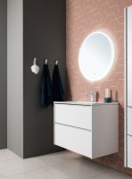 Тумба с раковиной Aquanet Вита 80 подвесная, белая матовая