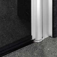 Душевая дверь в нишу Maybahglass MGD-443-1 99 см, профиль матовый белый, стекло графит