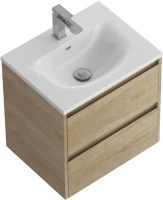 Тумба с раковиной BelBagno Kraft 39 50 rovere nebrasca nature, раковина BB-8099-3-50
