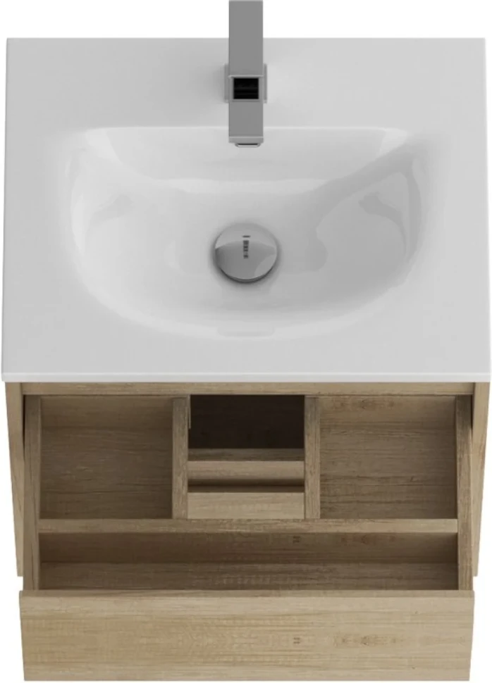 Тумба с раковиной BelBagno Kraft 39 50 rovere nebrasca nature, раковина BB-8099-3-50