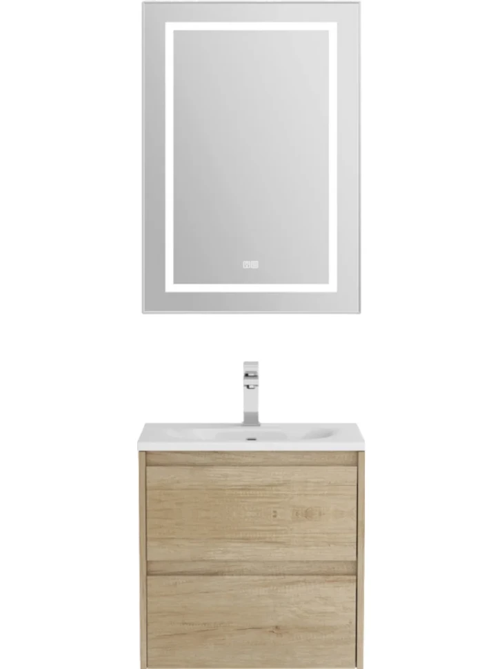 Тумба с раковиной BelBagno Kraft 39 50 rovere nebrasca nature, раковина BB-8099-3-50