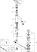 Смеситель для раковины Grohe Essence New 23589001