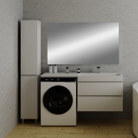 Мебель для ванной комнаты Style Line Даллас 140 R Люкс Plus подвесная, зеркало DIWO Элиста