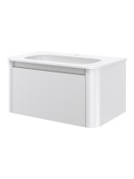 Тумба с раковиной Armadi Art Voi 80 подвесная, matt white