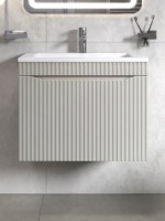 Тумба с раковиной Velvex Alba 70 тирамису