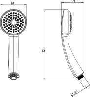 Душевая лейка Lemark LM8010C