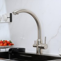 Смеситель для кухни Domaci Ливорно D8649BR брашированный