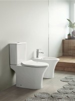 Унитаз-компакт напольный Ceruttispa Bernina 7193 безободковый, с микролифтом