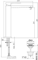 Смеситель для раковины Webert Pegaso Pegaso PE830402740 белый